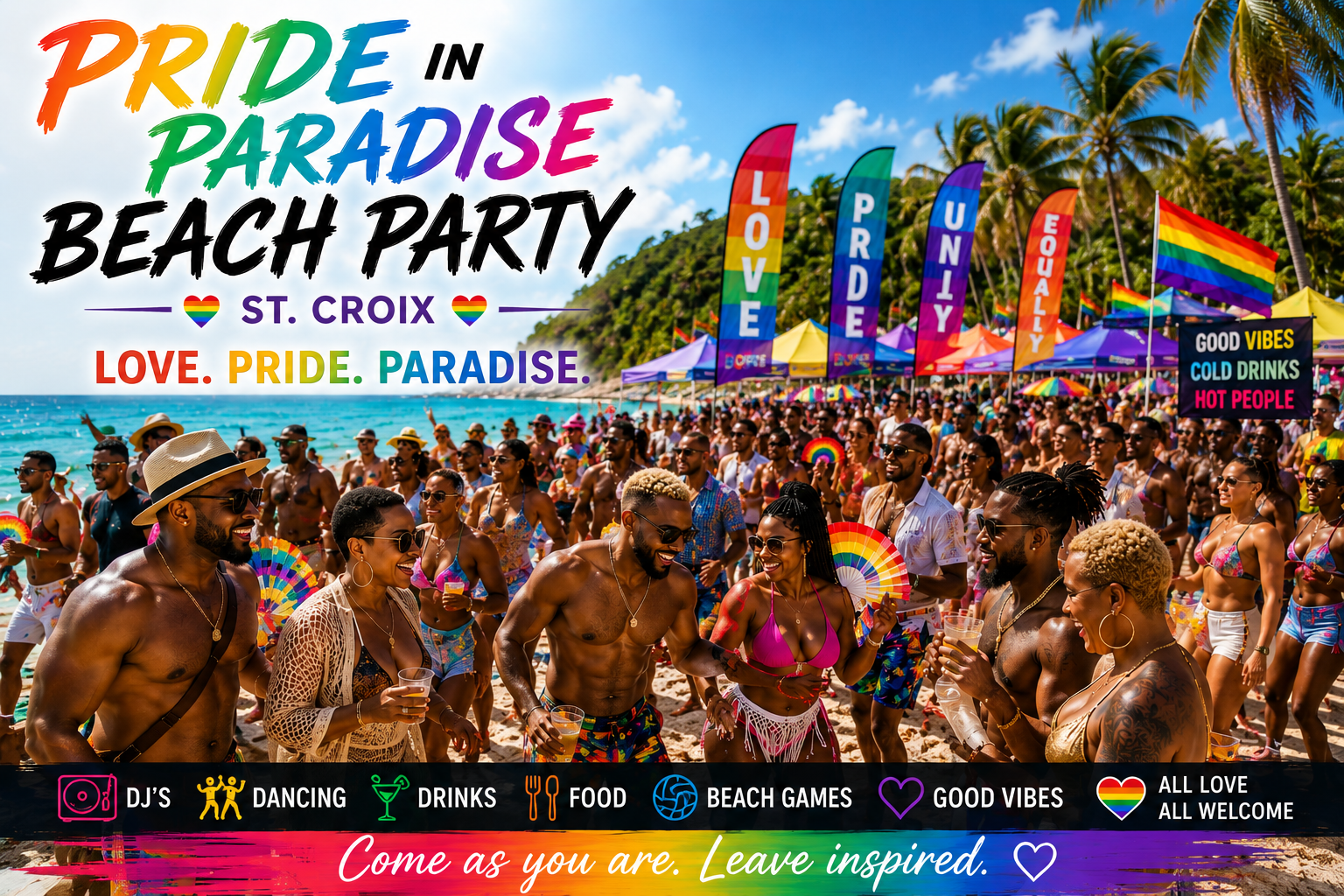 Pride In Paradise Beach Party